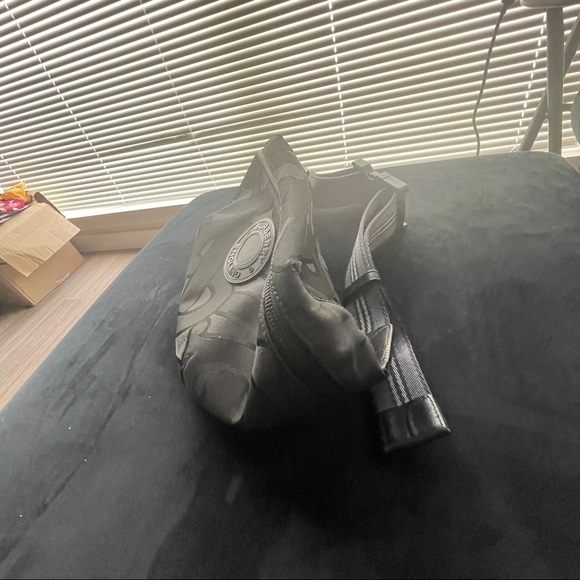 Burberry Monogram Recycled a polyester Sonny Bum Bag. Color: Black - Picture 3 of 5